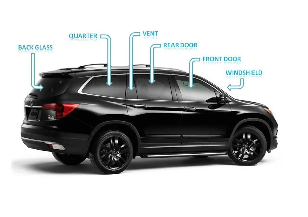 Rear Glass of Car